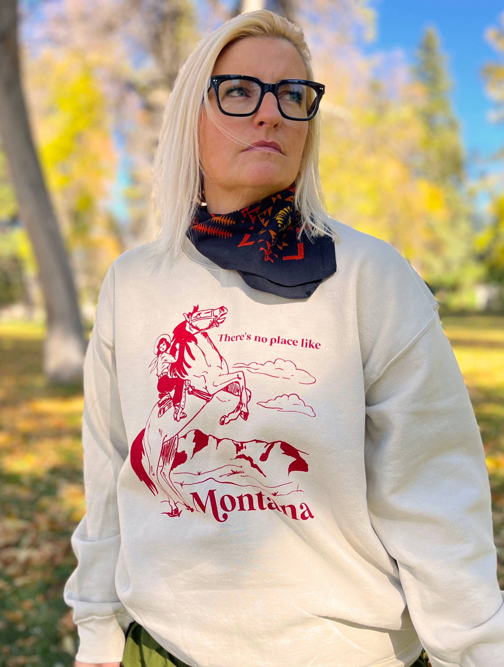 There's No Place Like Montana Crew Neck Sweatshirt