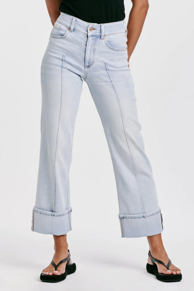 Holly Super High Rise Cuffed Straight Jeans