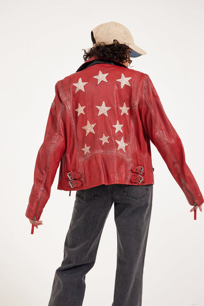 Christy Star Leather Jacket