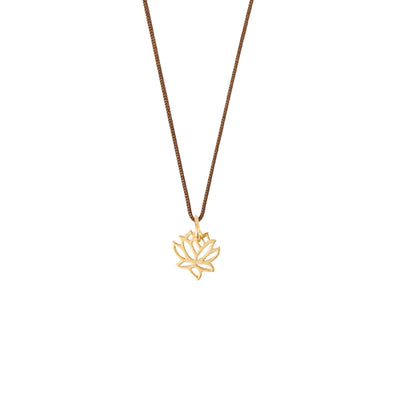 Tiny Charm Lotus Flower Necklace
