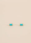 Baguette - Turquoise - Earring