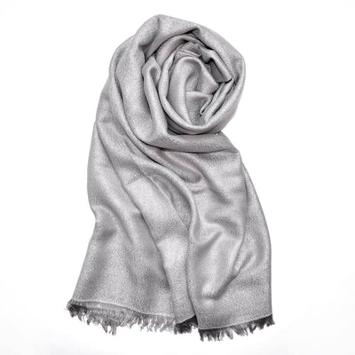 Solid Metallic Woven Evening Wrap