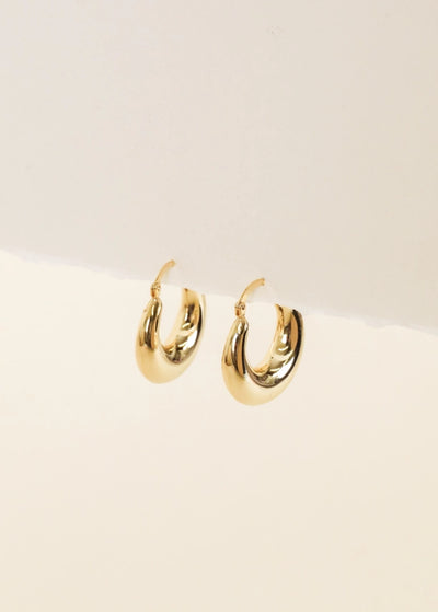 Sculptural Wide Hoop Earring