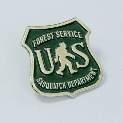 Enamel Lapel Pin, US Forest Service, Sasquatch Department