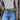 Britta | Vintage Silver Buckle Studded Leather Belt Women
