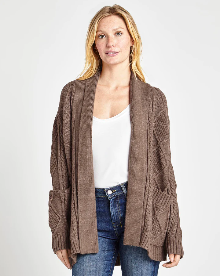 Cora Cable Open Cardigan