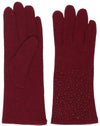 Sparkle Embellished Wool Blend Knit Tech Glove