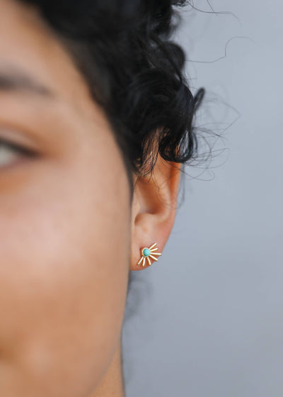 Sun Ray - Turquoise - Earring