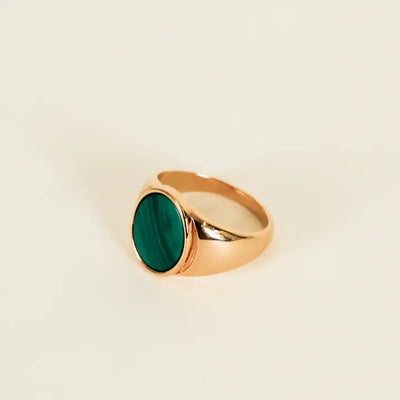 Malachite Signet Ring