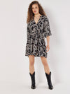 Ikat Sarasa Tiered Mini Dress