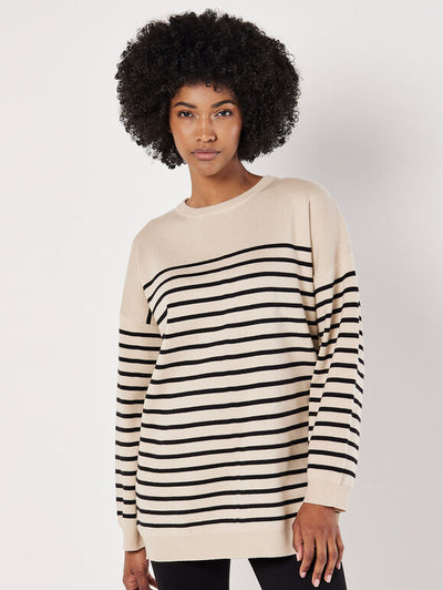 Model Stripe Tunic Sweater