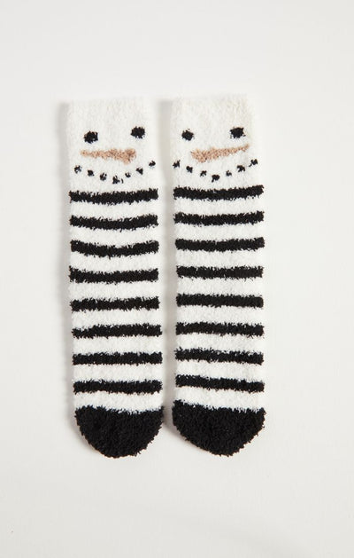 Snowman Plush Socks