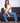 Two-Tone Straight Leg Denim Jeans