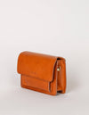 Harper Mini Leather Bag  - Cognac Classic Leather two straps