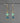 Diamond Hook Western Turquoise Stone Combo Earrings