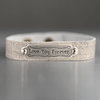 Love You Forever Leather Cuff Stacker-Glacier