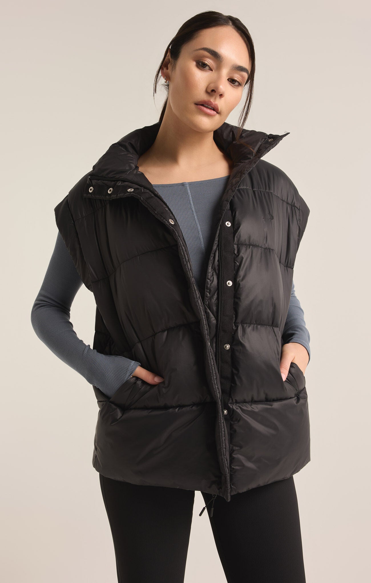 Sundown Oversized Puffer Vest - Damselfly Clothing Co.