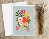 Country Bunch No. 2 - floral greeting card