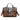 The Medium Satchel - Chestnut and Blue Tartan