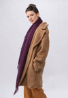 Lightweight Wool Solid Fringe Wrap