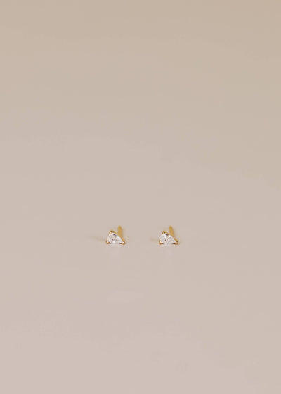 Teardrop - White CZ - Earring