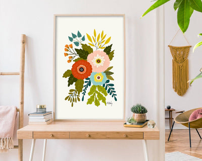 Country Bunch No. 1 - floral illustration print