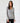 Long Sleeve Ribbed V-Neck Top - Heather Grey / XS