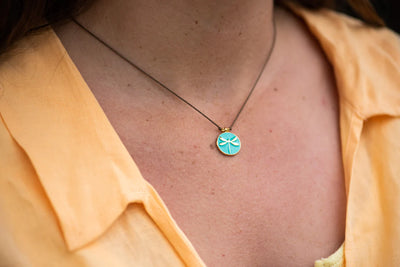 Enamel Dragonfly Charm Necklace