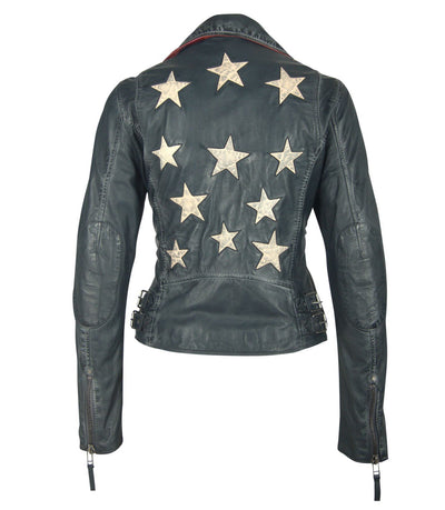 Christy Star Leather Jacket