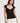 Damaris Sweetheart Neck Top - Black / XS