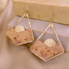 Maple Geometric Sunset Earring