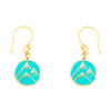 Enamel Mountain Peaks Charm Earrings