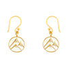 Enamel Mountain Peaks Charm Earrings