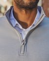 Tipton Striped Fleece Mock Neck