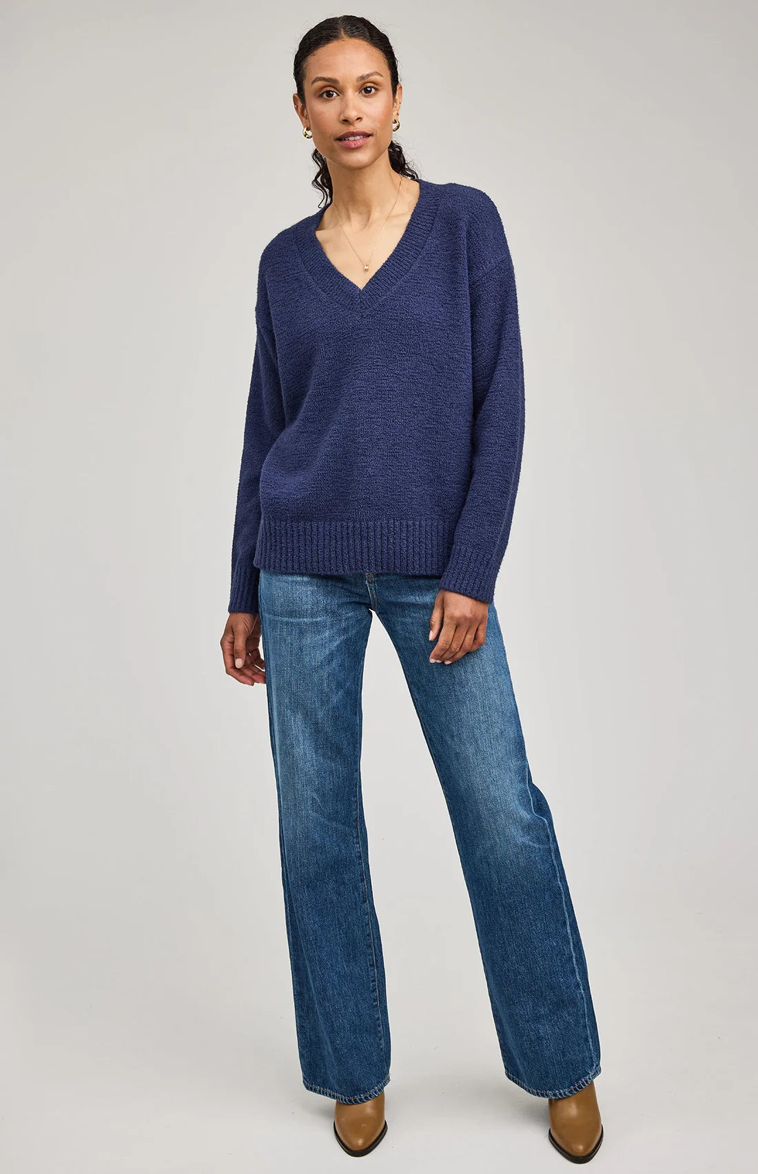 Tilda V-Neck Sweater – Damselfly Clothing Co.