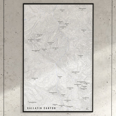 Gallatin Canyon Map