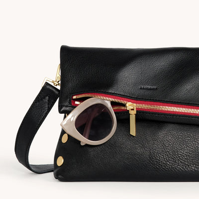 VIP MED-Black/Brushed Gold/Red Zip