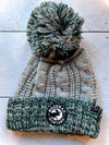 Montana Moose Cable Knit Pom Beanie