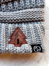 Bozeman Knit Beanie w/ Leather Tree Patch