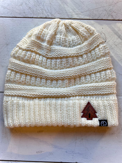 Bozeman Knit Beanie w/ Leather Tree Patch