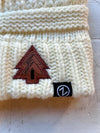 Bozeman Knit Beanie w/ Leather Tree Patch