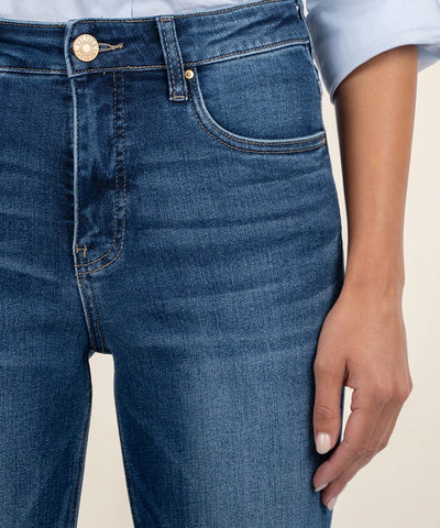 Rachael High Rise Mom Jean Raw Hem