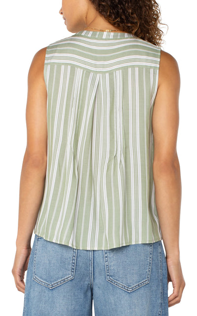 Sleeveless Popover Blouse