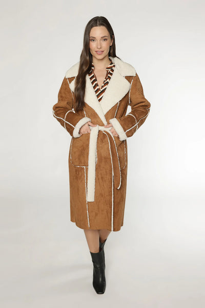 Michelle Sherpa Trench Coat