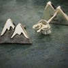 Tiny Mountain Girl Post Earrings