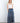 Contrast Tiered Denim Maxi Skirt