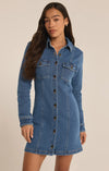 Candice Knit Denim Mini Dress