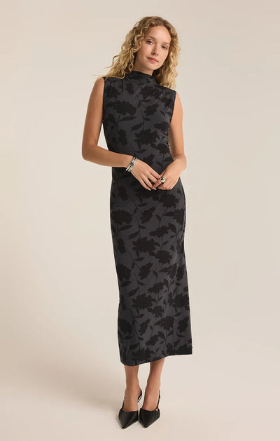 Tatum Shadow Floral Midi Dress