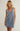 Sloane V-Neck Jersey Denim Mini Dress - Medium Indigo / XS