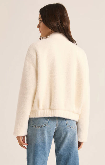 Lex Sweater Knit Bomber Jacket